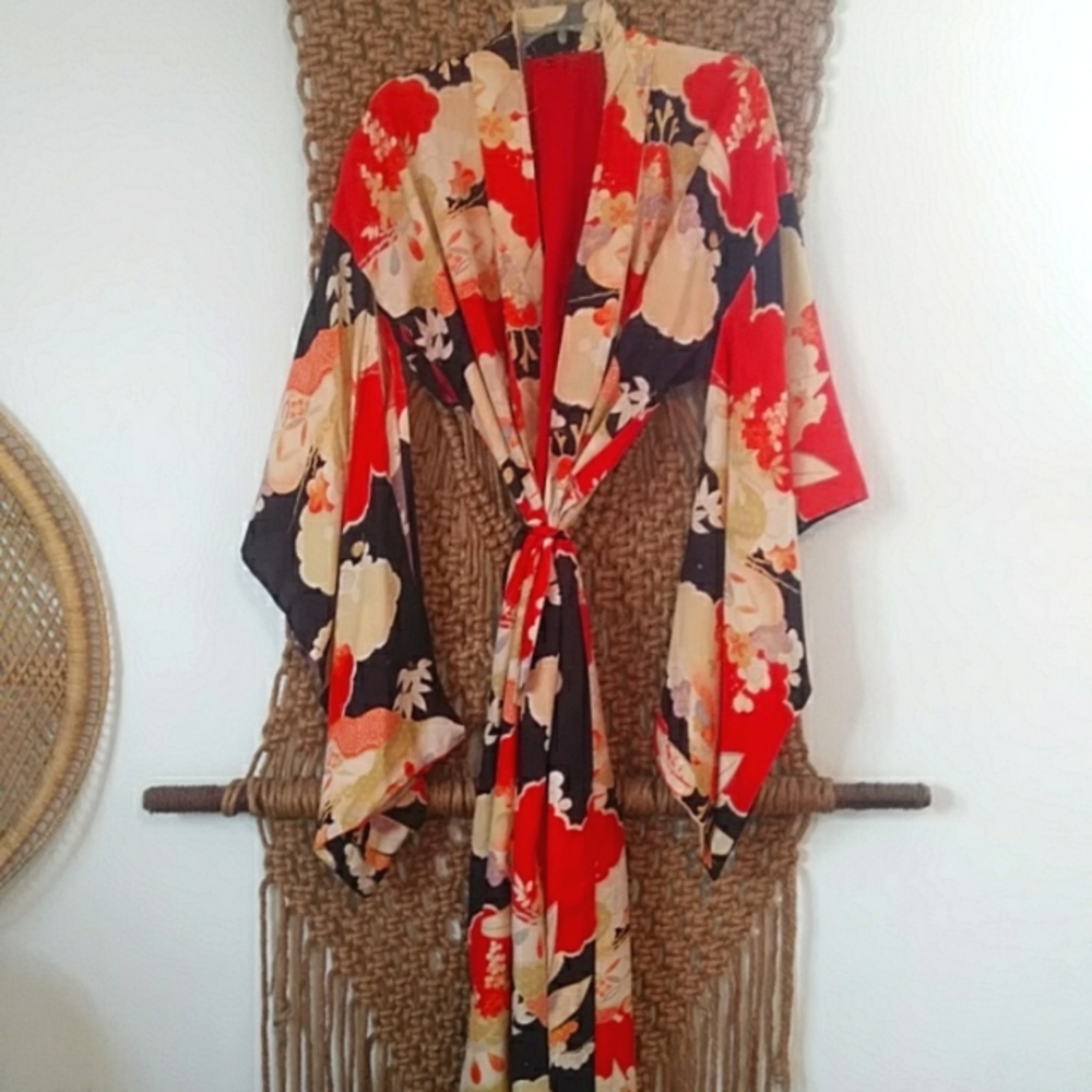 Vintage Silk Kimono